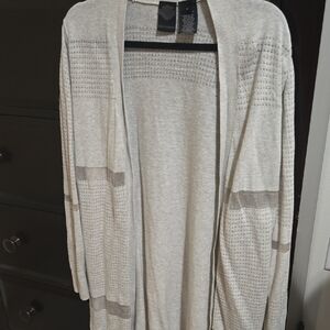 Harley-Davidson Light Beige Open-Front Knit Cardigan
